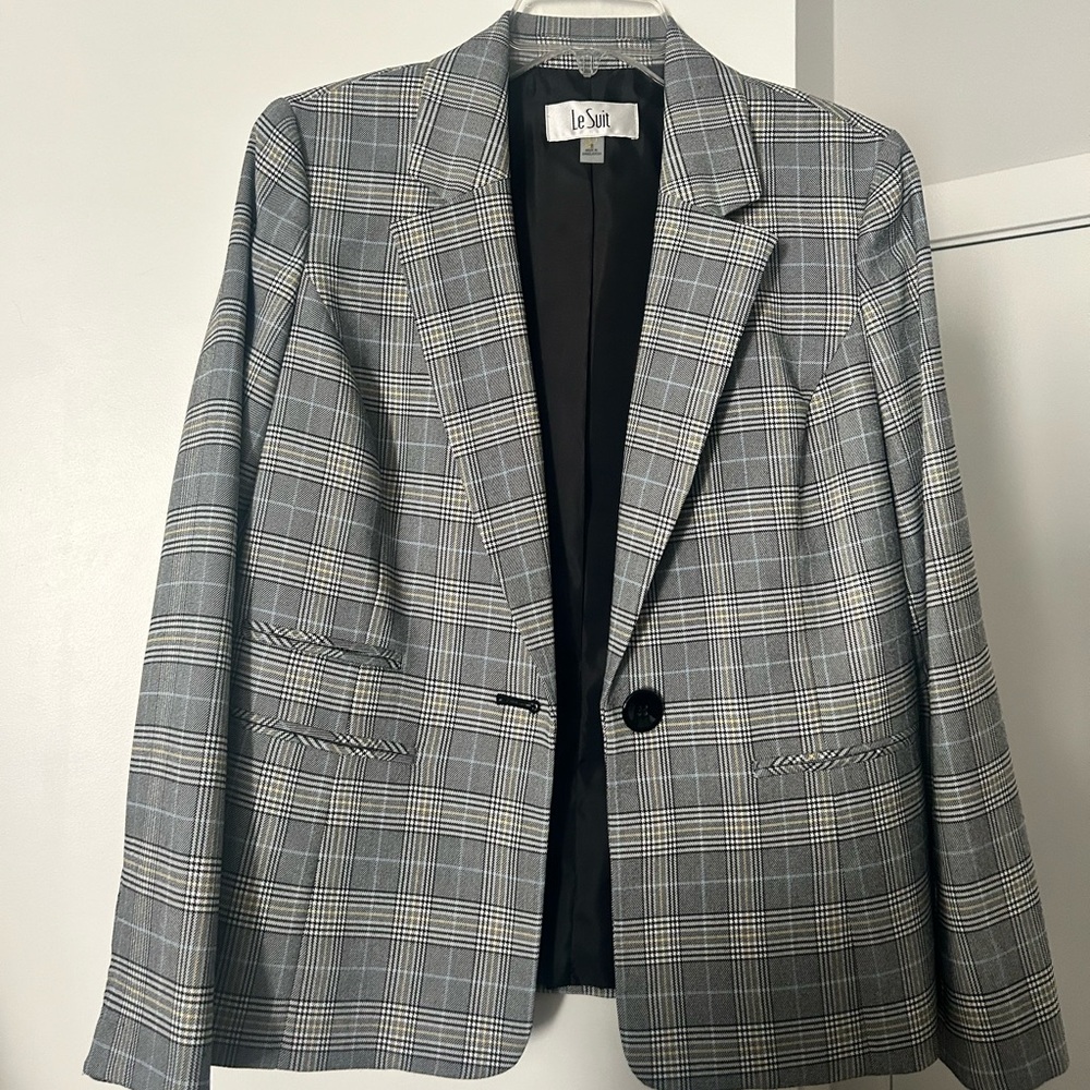 Plaid Le Suit Blazer
